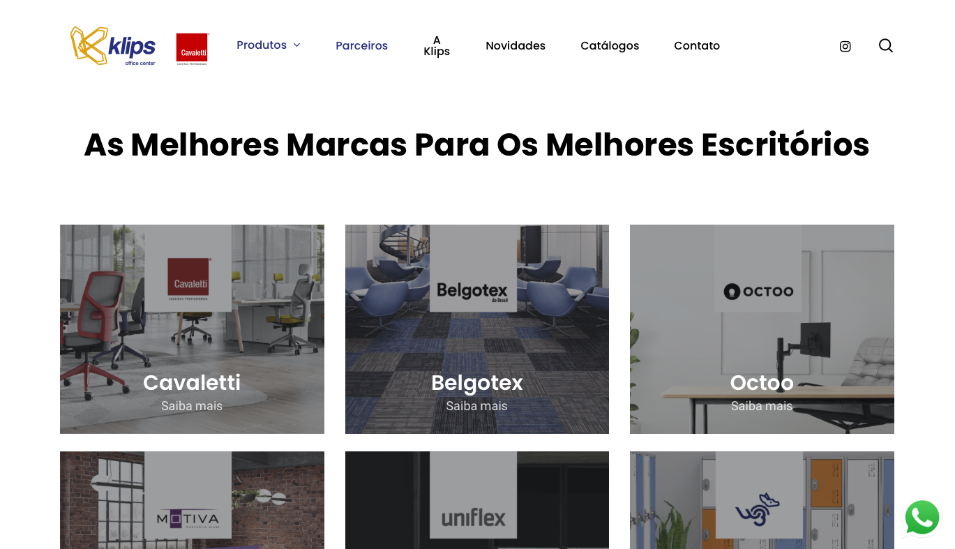 site-klips-mobiliario-corporativo Site Klips Mobiliário Corporativo