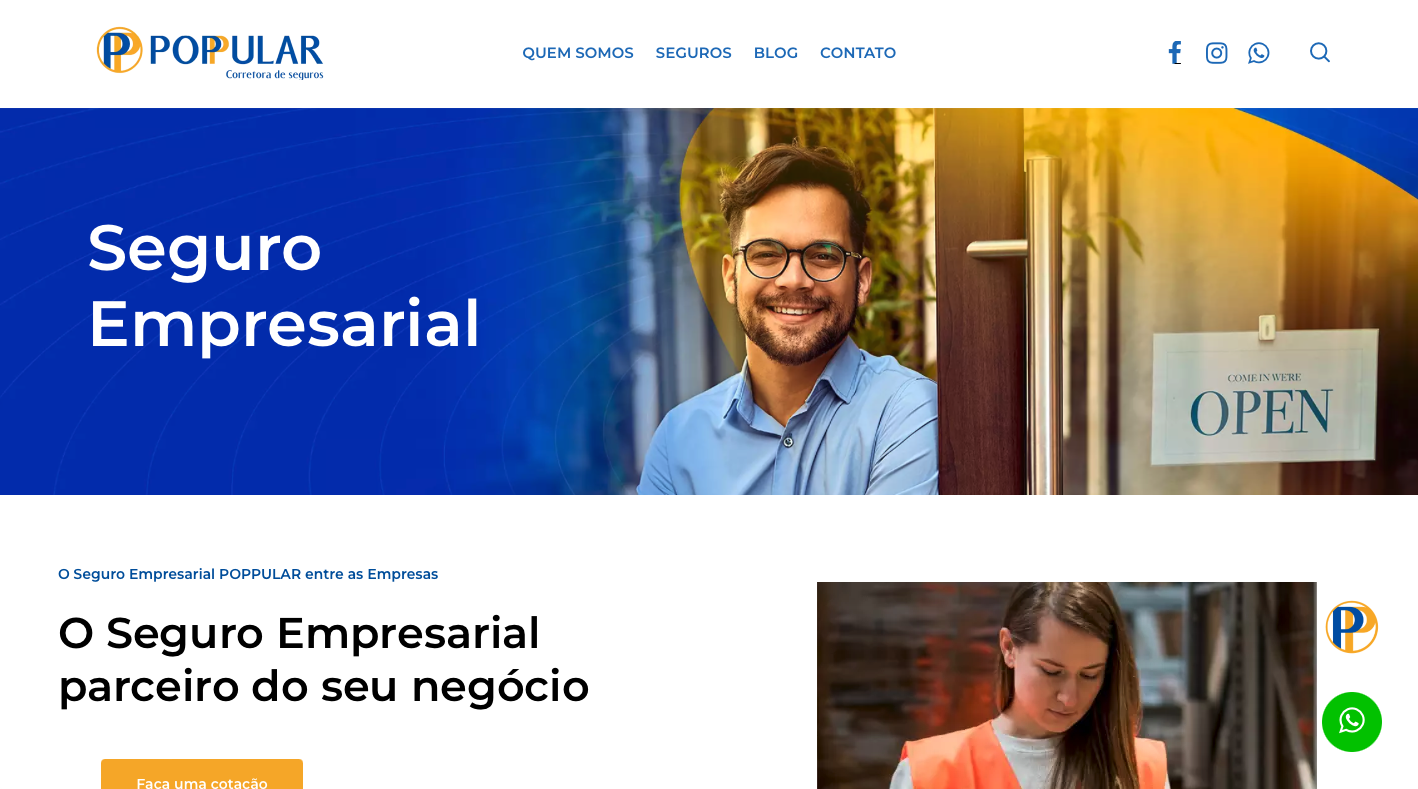 site-poppular-seguros Site Poppular Corretora de Seguros