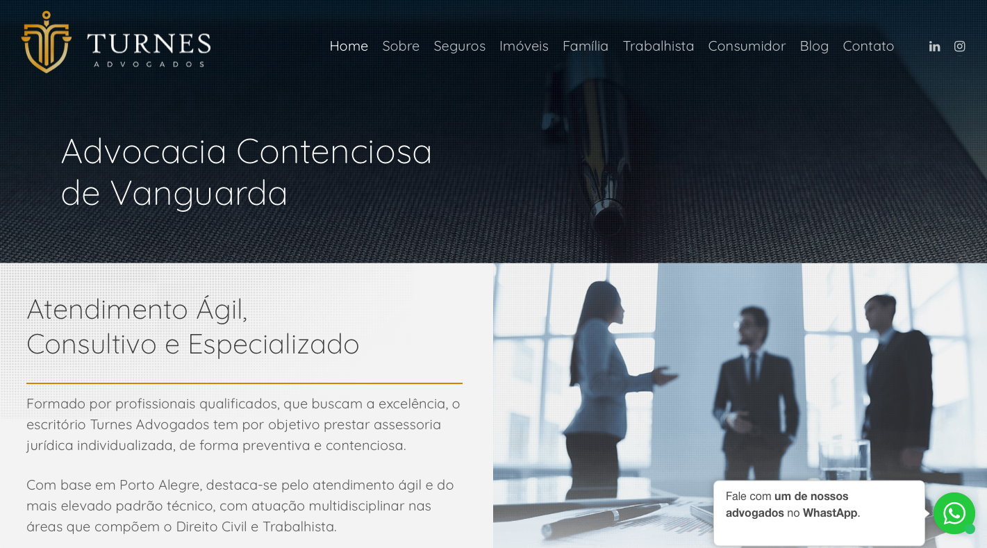 svg+xml;charset=utf em Blog Wordpress Otimizado para SEO site turnes advogados home